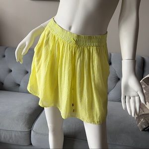 PROMOD Cotton Polka Dot Underlined Skirt Size S